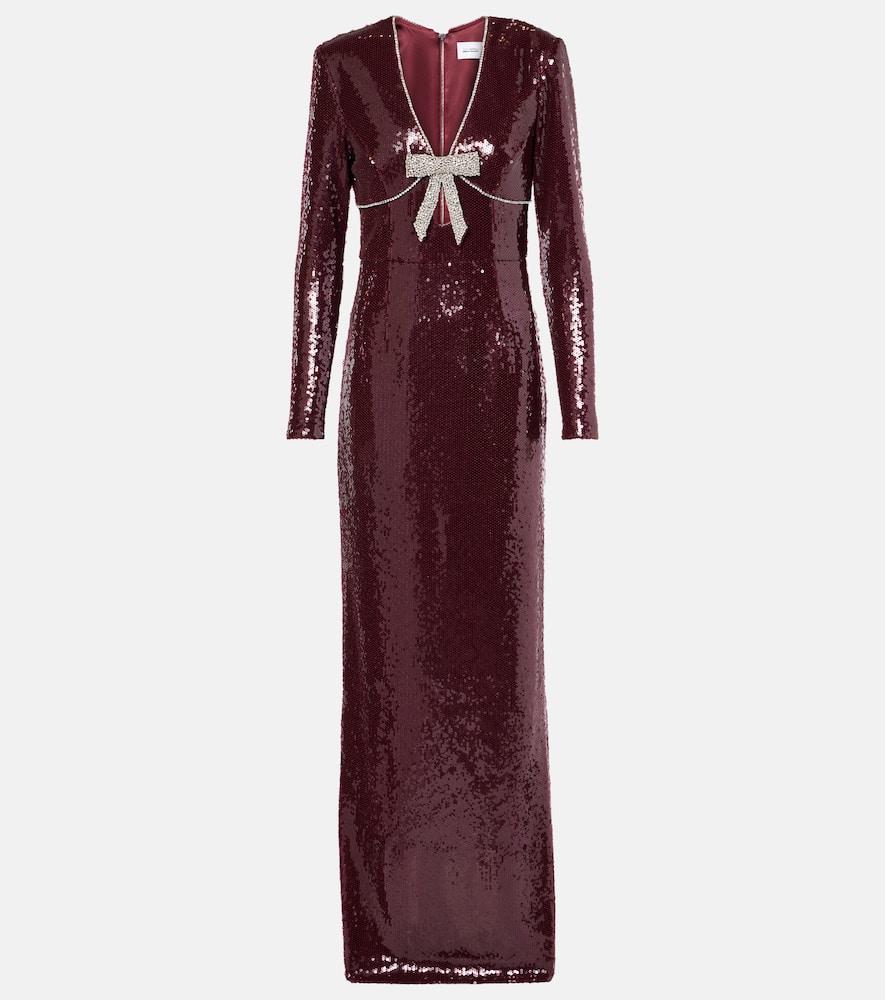 rebecca vallance x nicky hilton zelda sequined gown