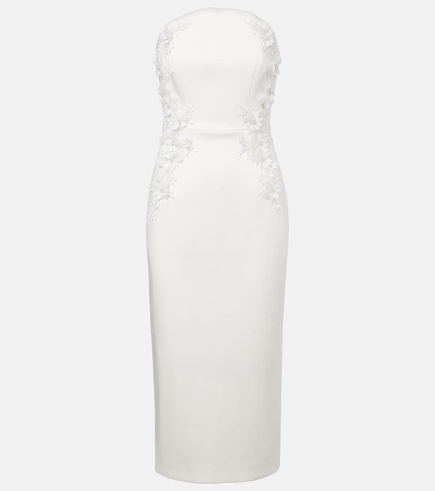 rebecca vallance xanthe embellished midi dress