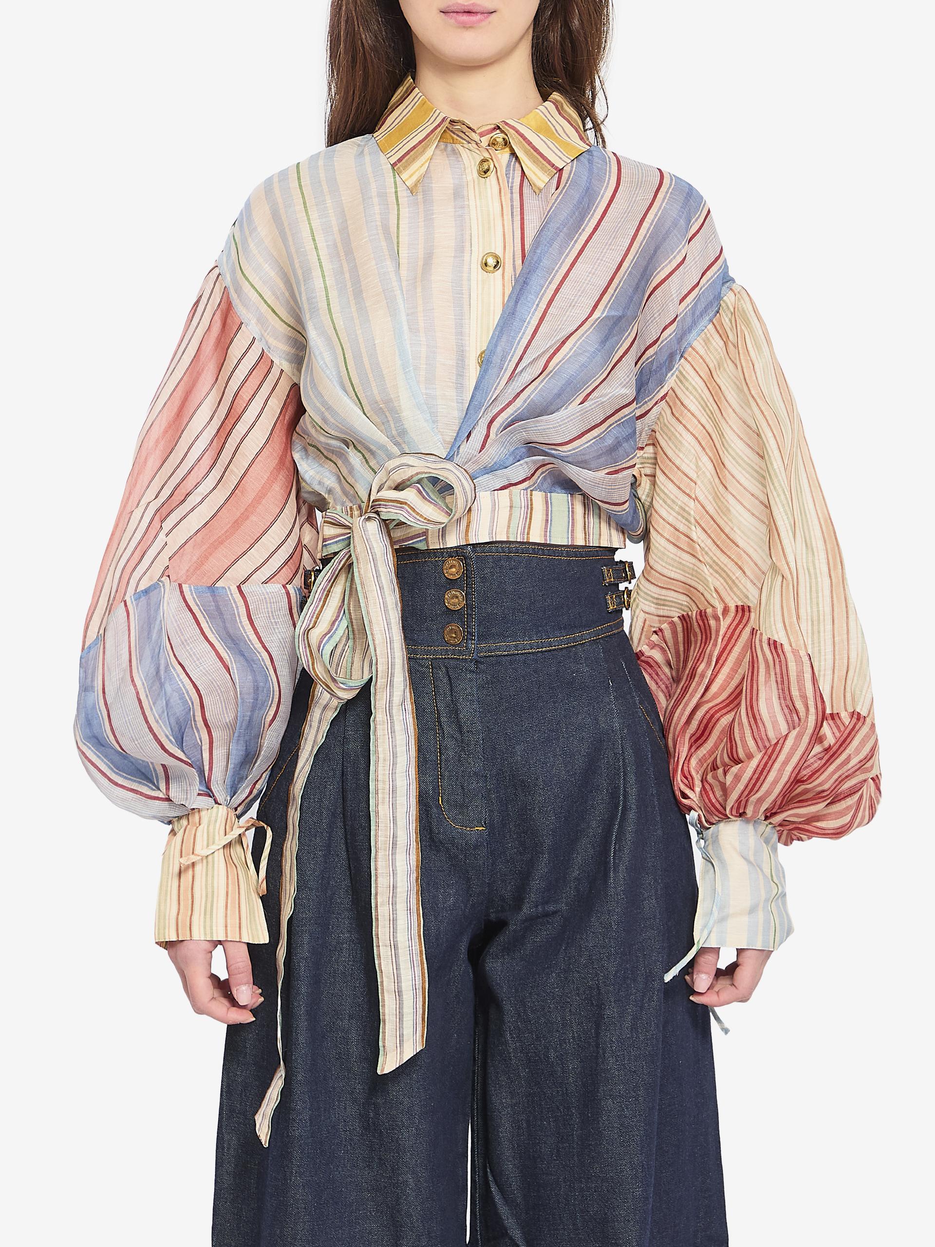 rebellion striped blouse