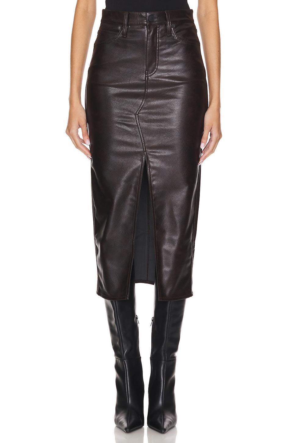 reconstructed midi skirt