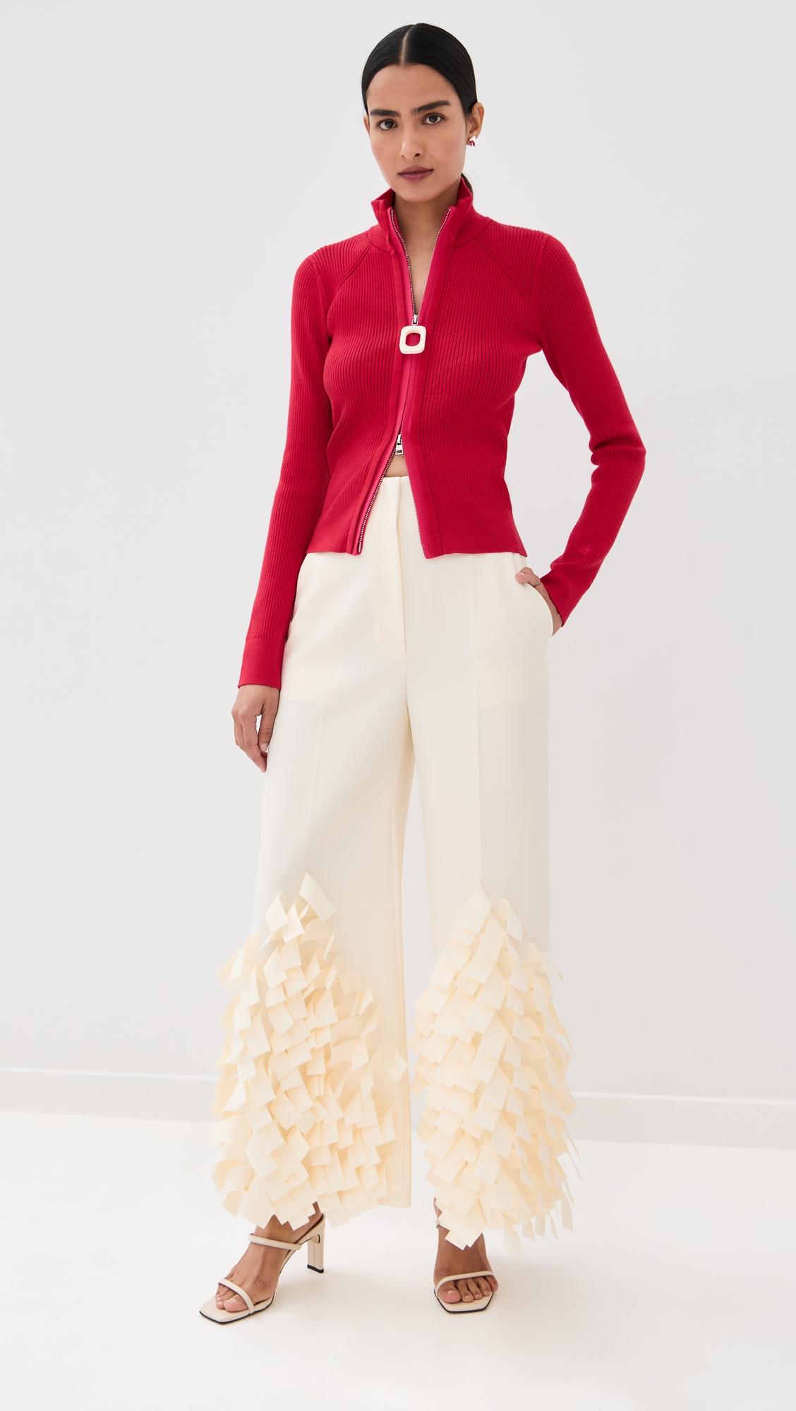 rectangle fringe culottes