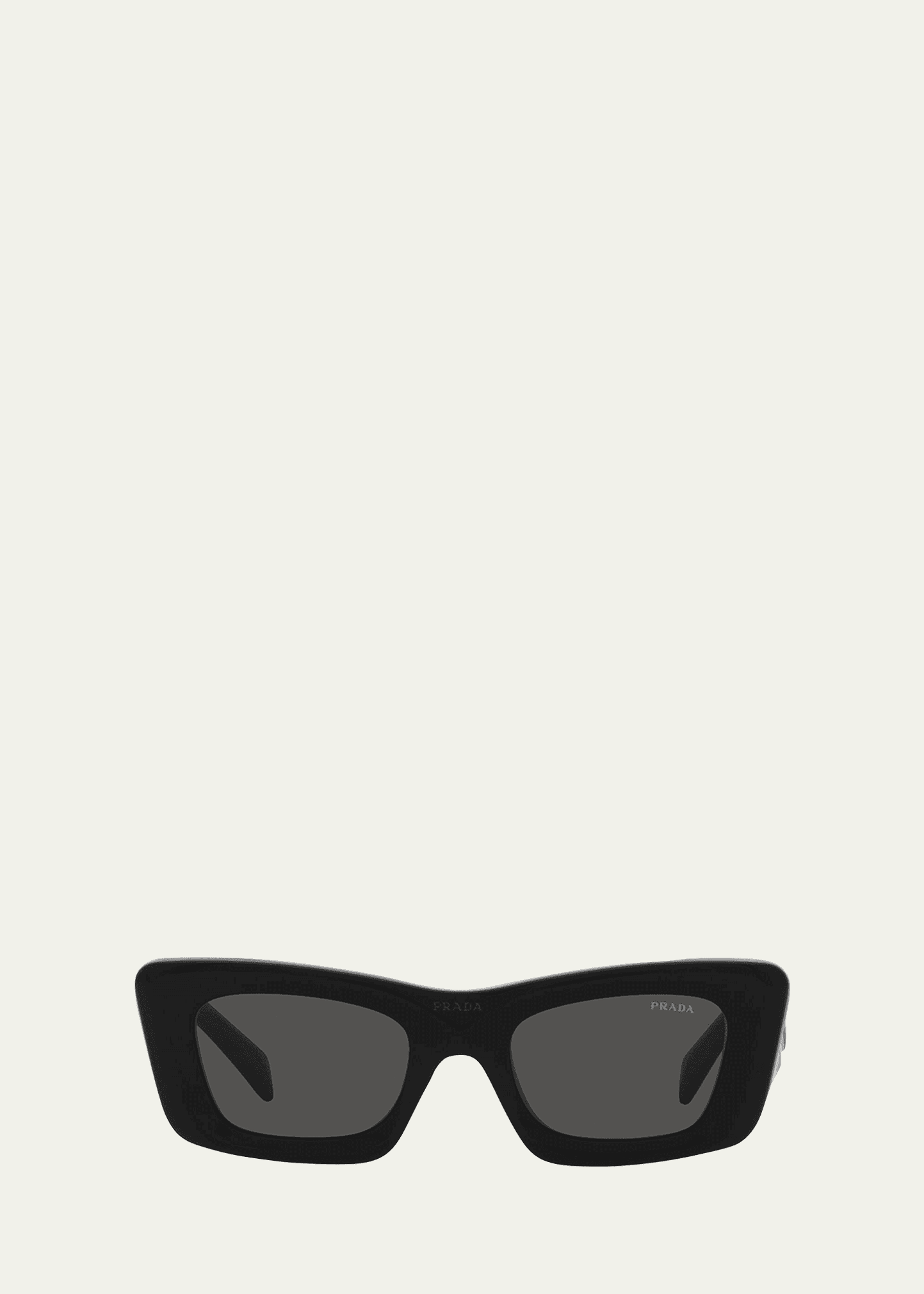 rectangular marble acetate cat-eye sunglasses