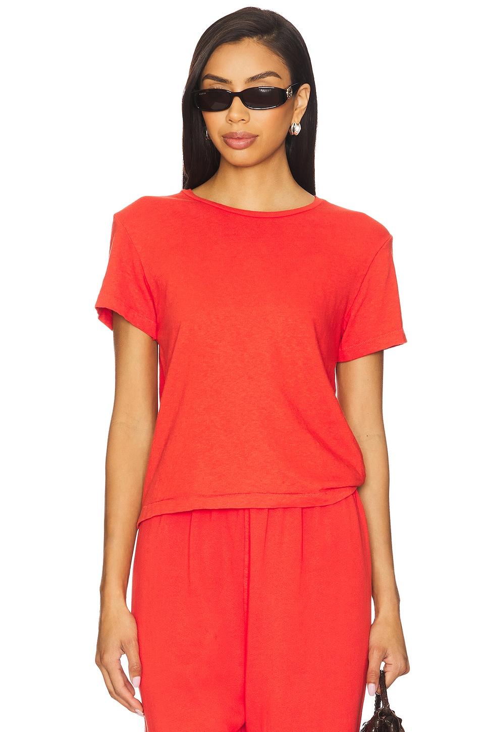 recycle cotton slim crew tee