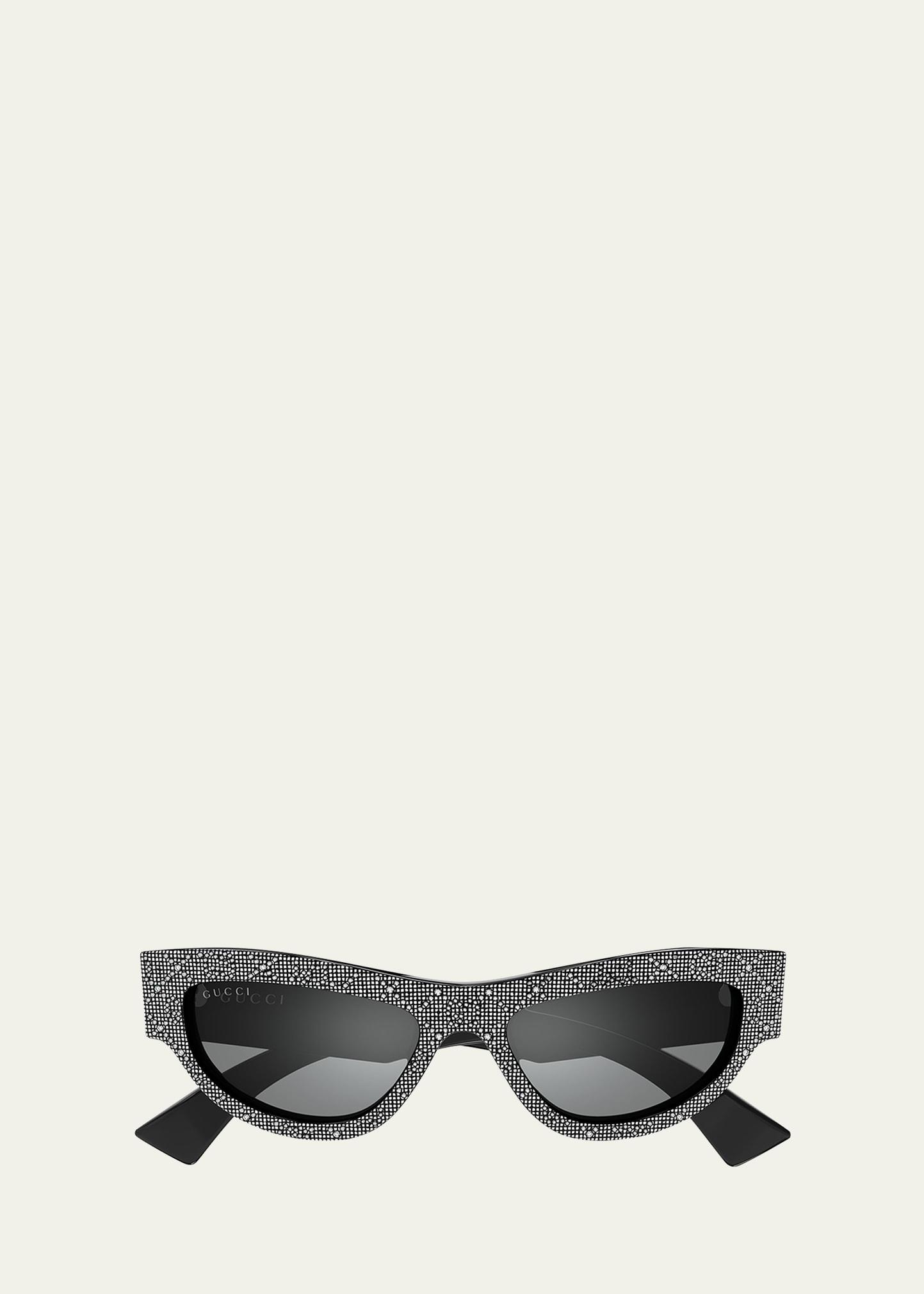 recycled acetate cat-eye sunglasses