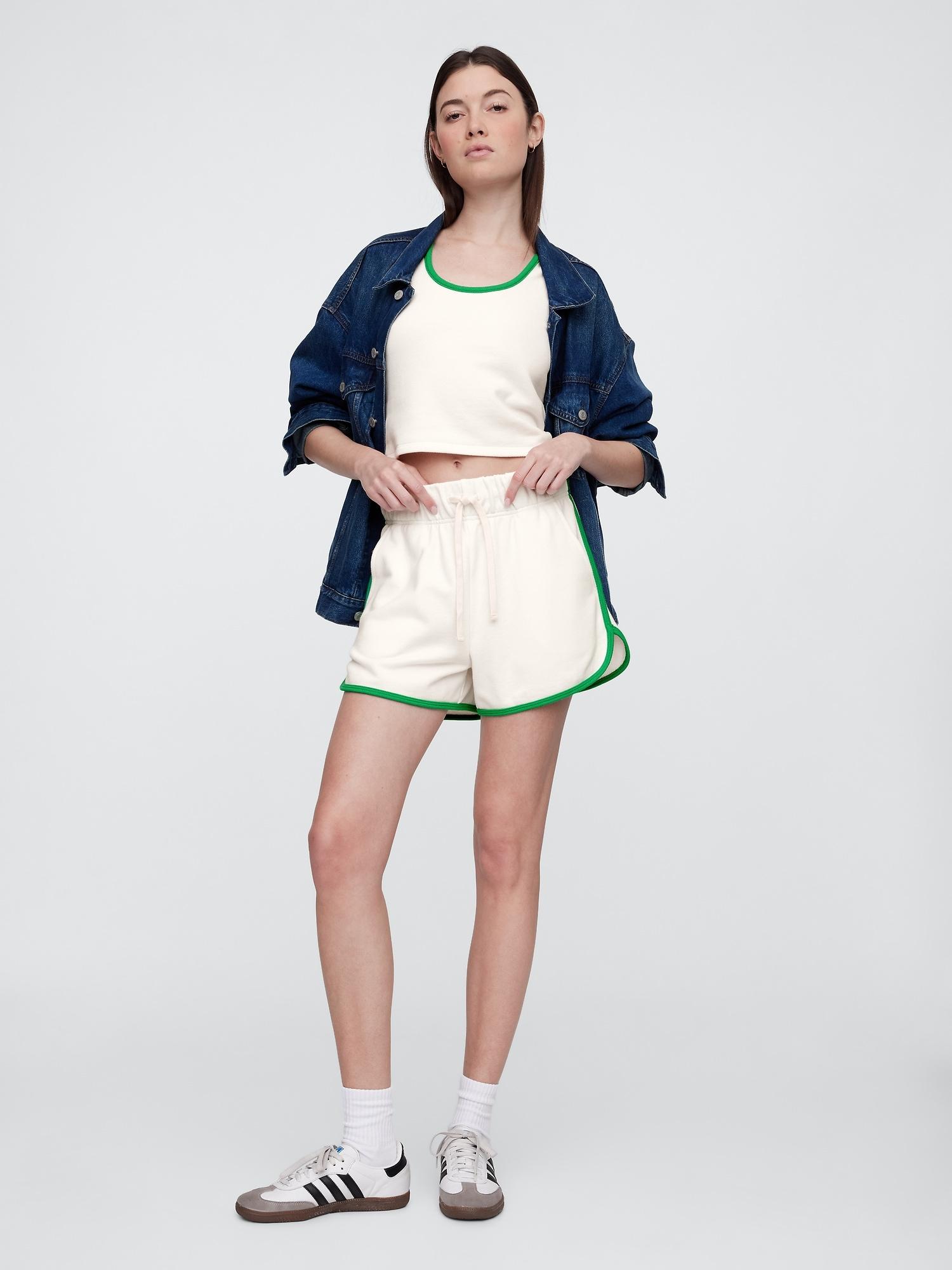 recycled pique dolphin shorts