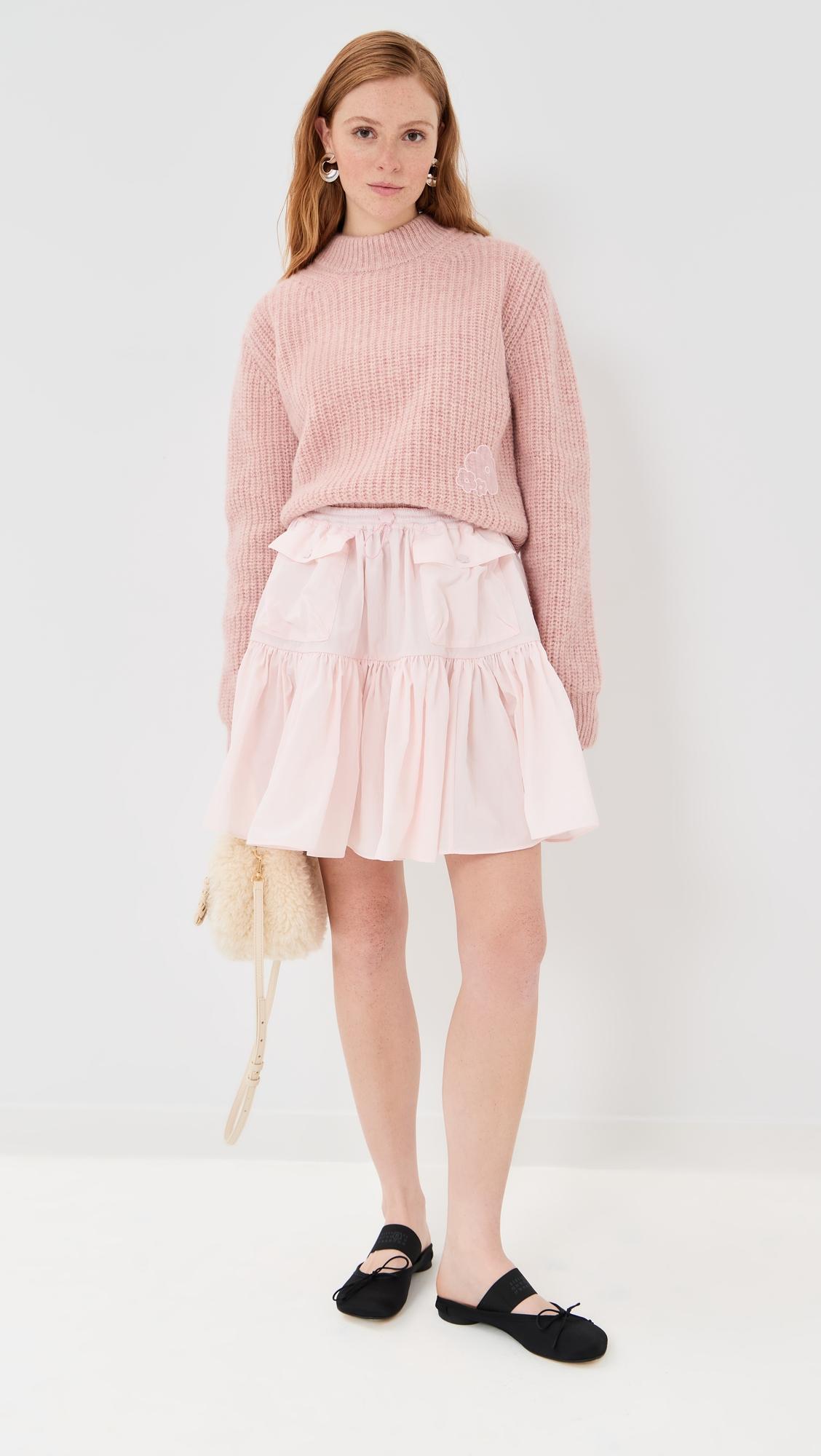 recycled taffeta blair skirt