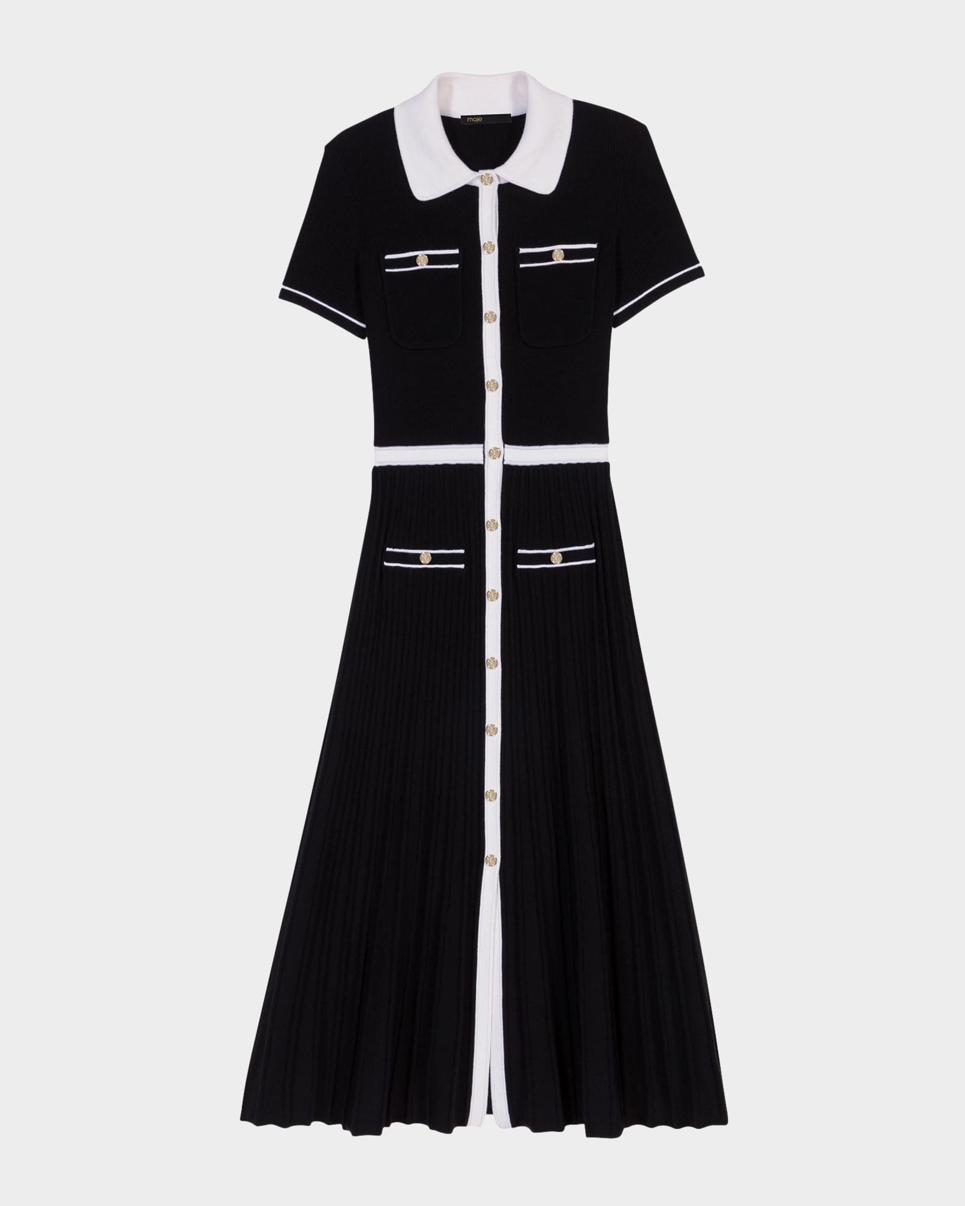 redouane two-tone knit maxi dress