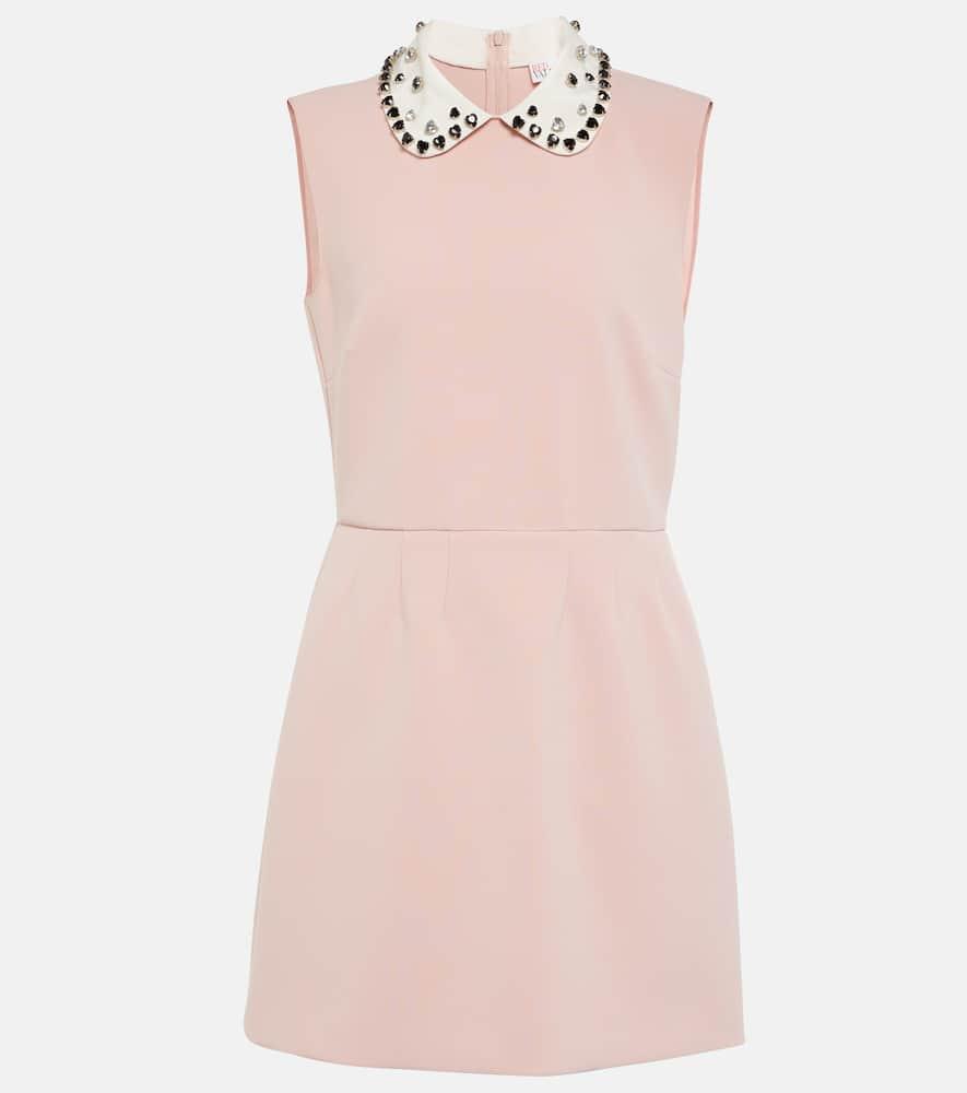 redvalentino embellished cady minidress