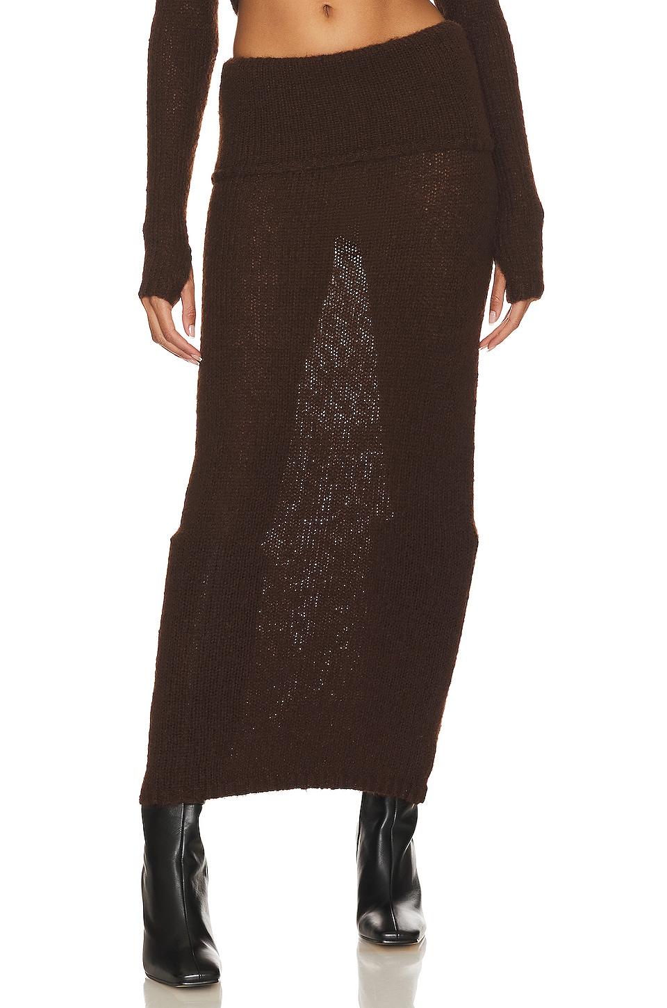 reece fold over maxi skirt