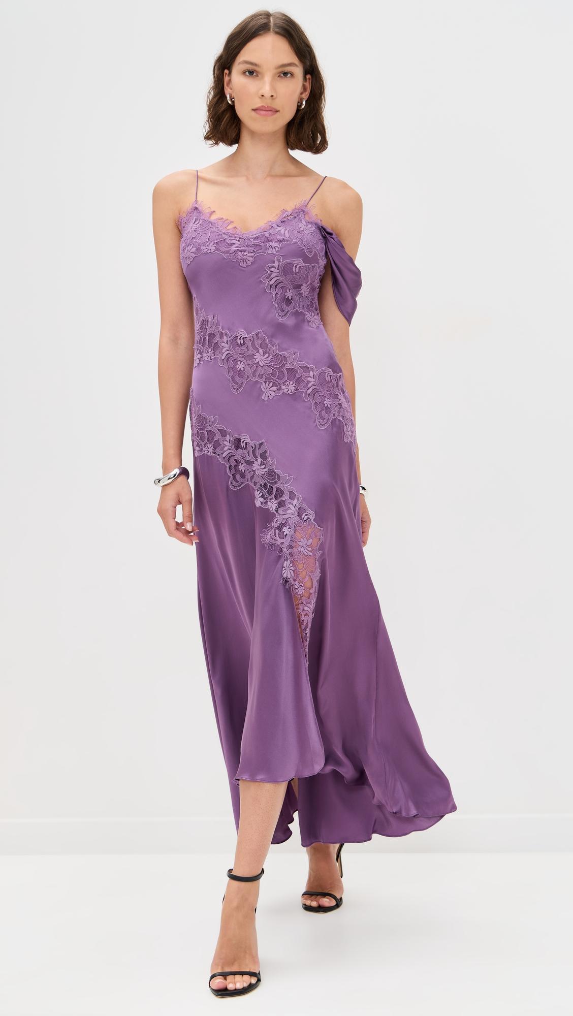 reese cascade lace gown