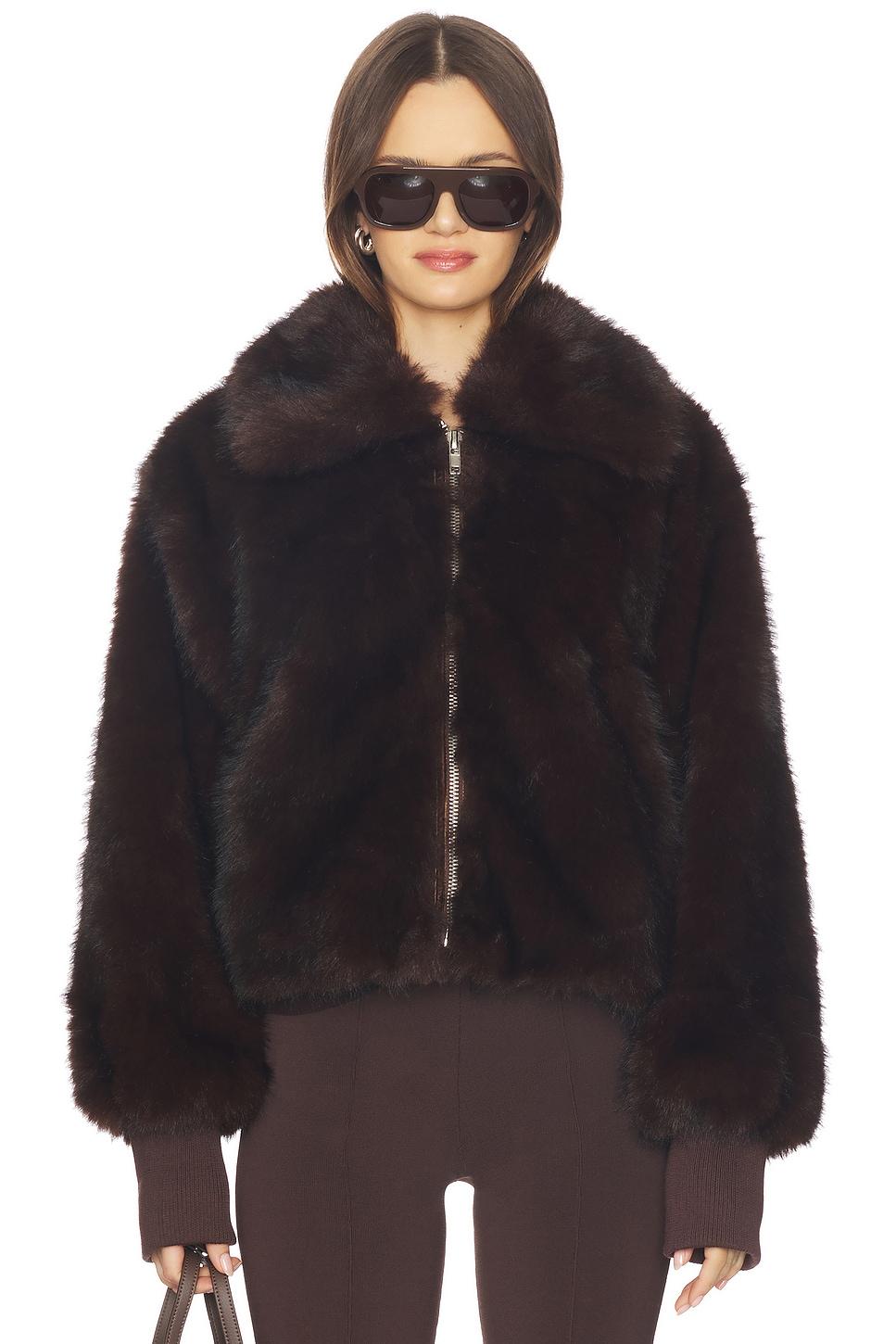 reese faux fur bomber jacket