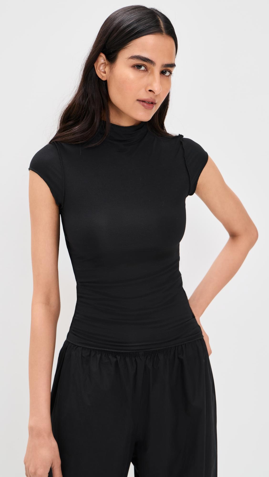 reese mock neck top