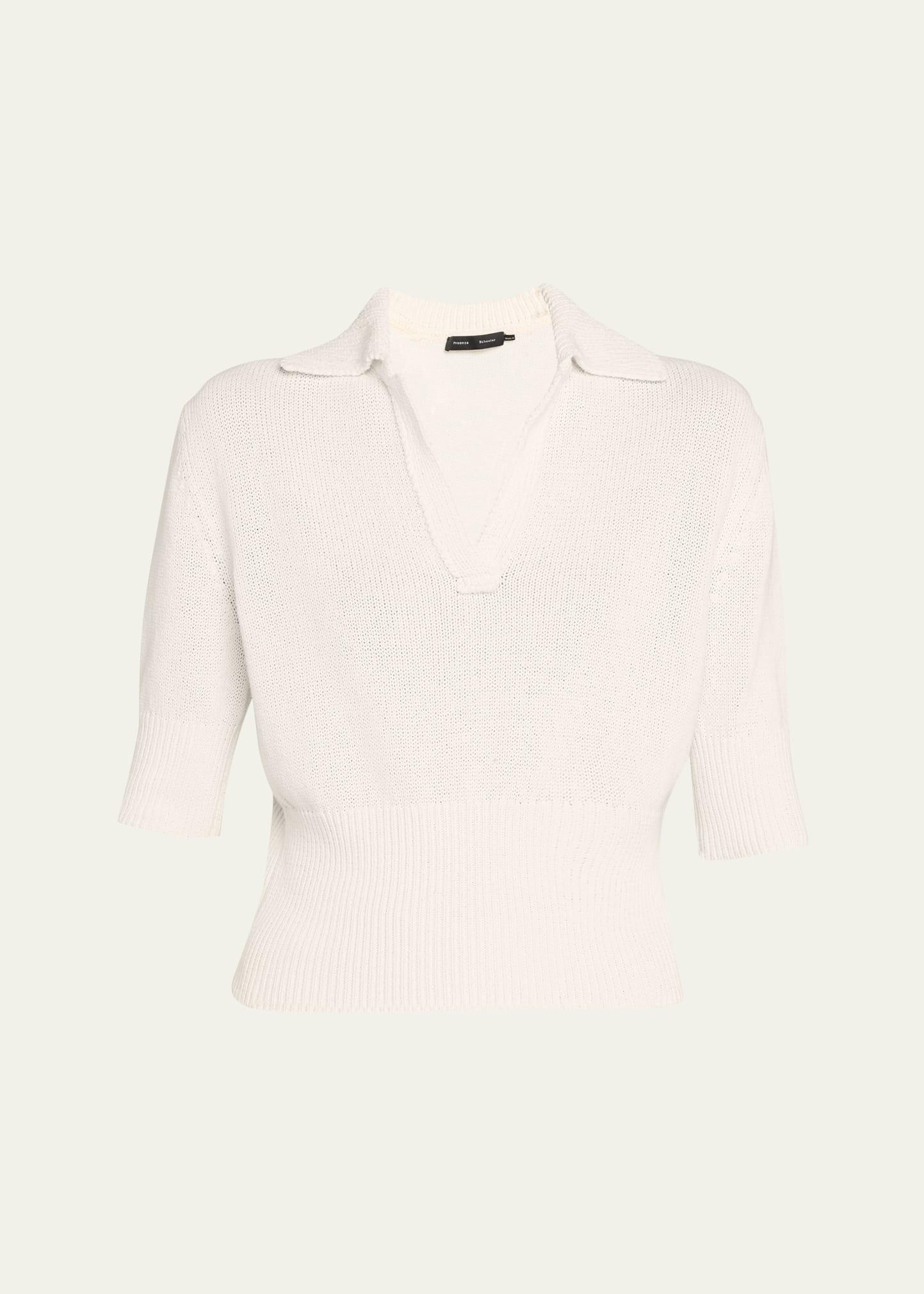 reeve knit polo top