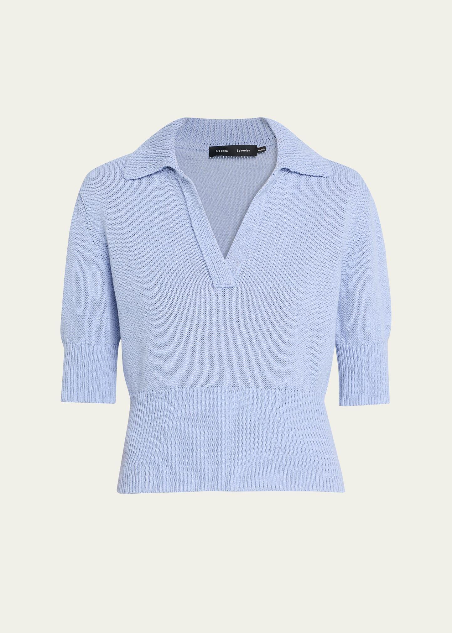 reeve polo knit top