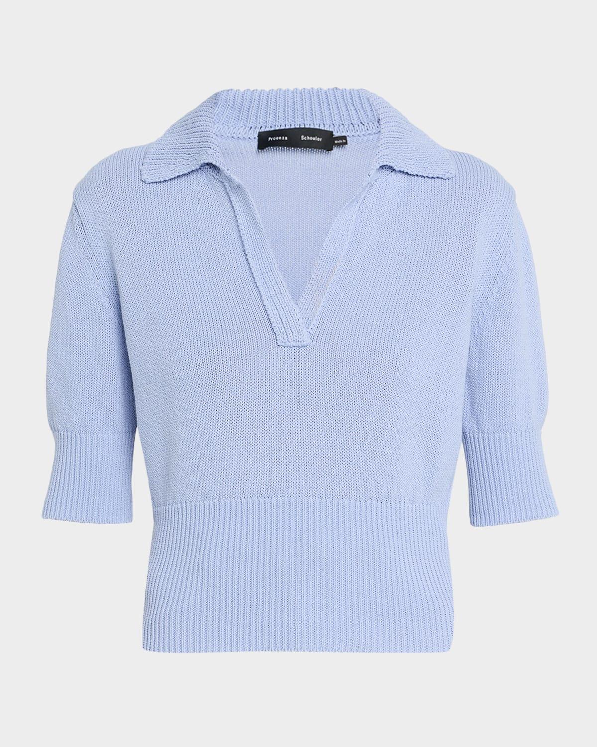 reeve polo knit top