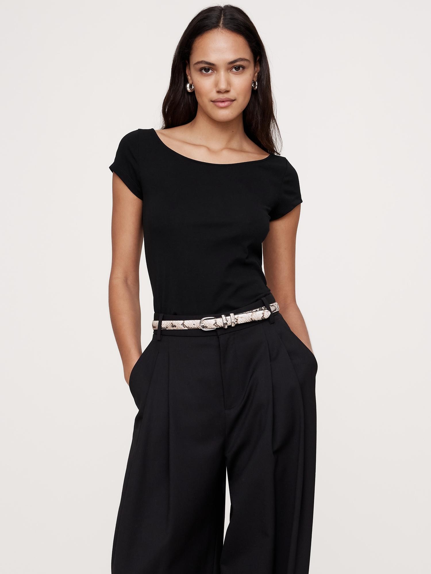 refined scoop-neck t-shirt