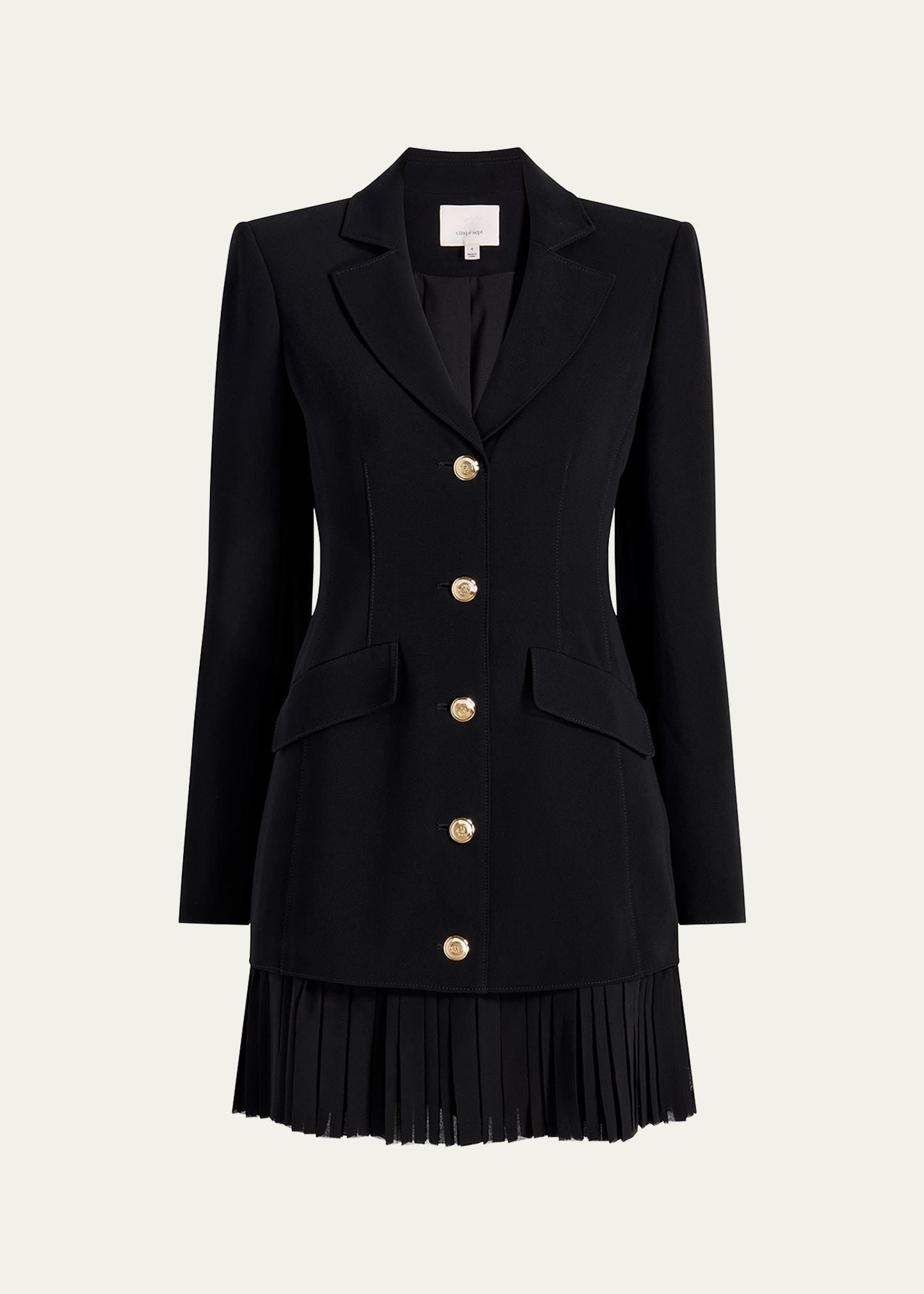 regan long-sleeve mini dress