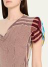 regenerated silk scarves long fitted dress