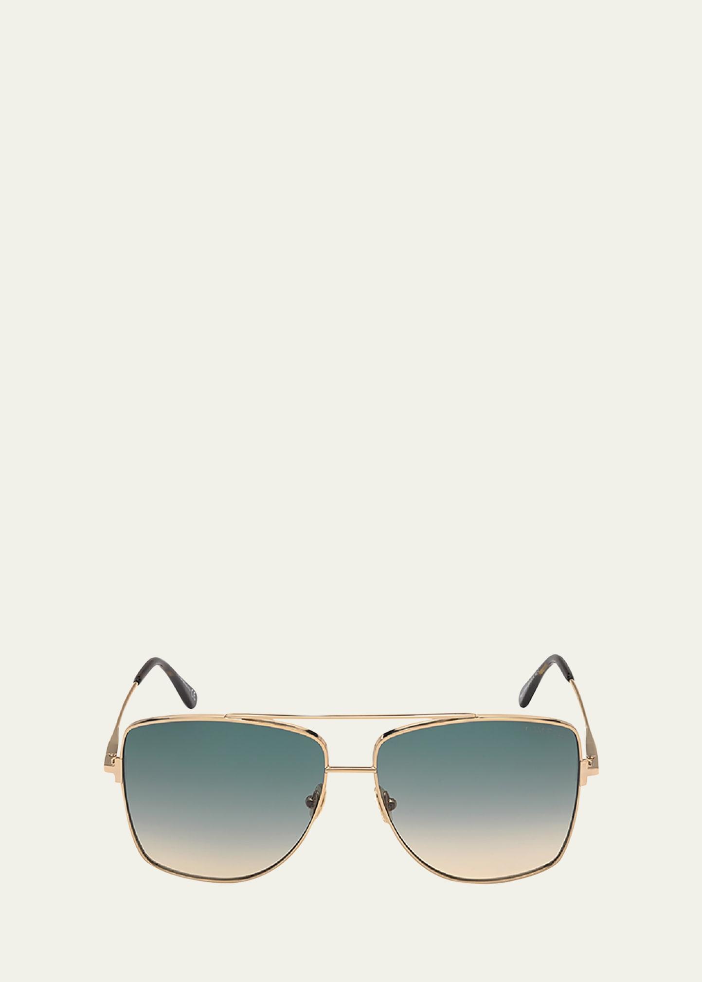 reggie metal aviator sunglasses