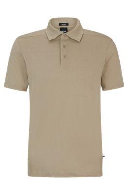 regular-fit polo shirt- khaki men's polo shirts
