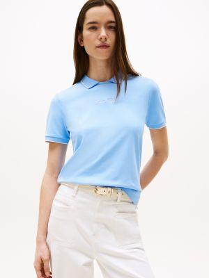 regular fit stretch crewneck polo