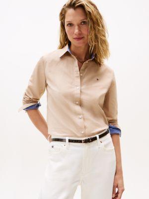 regular fit stretch oxford shirt