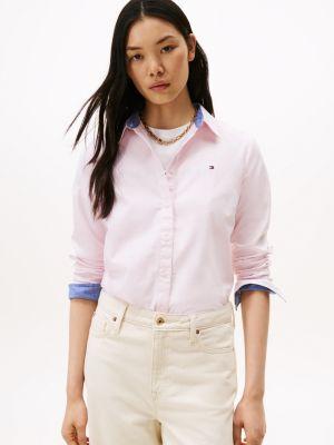 regular fit stretch oxford shirt