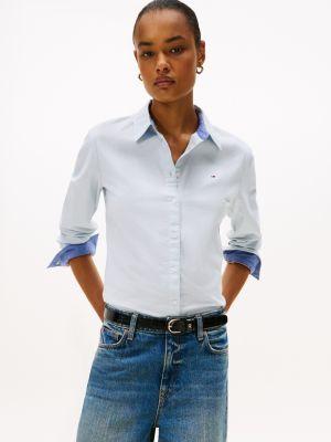 regular fit stretch oxford shirt