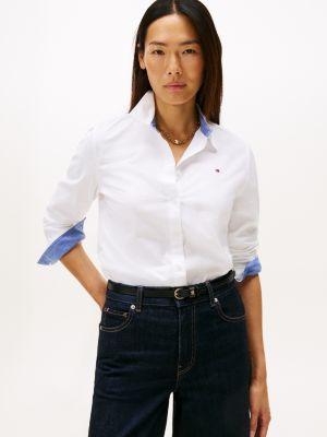 regular fit stretch oxford shirt