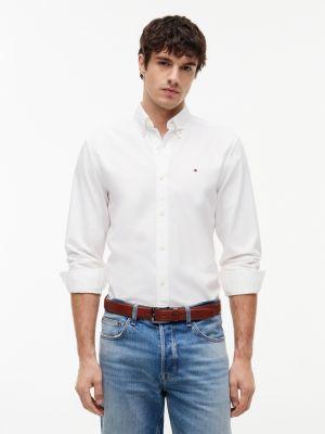 regular fit stretch oxford shirt