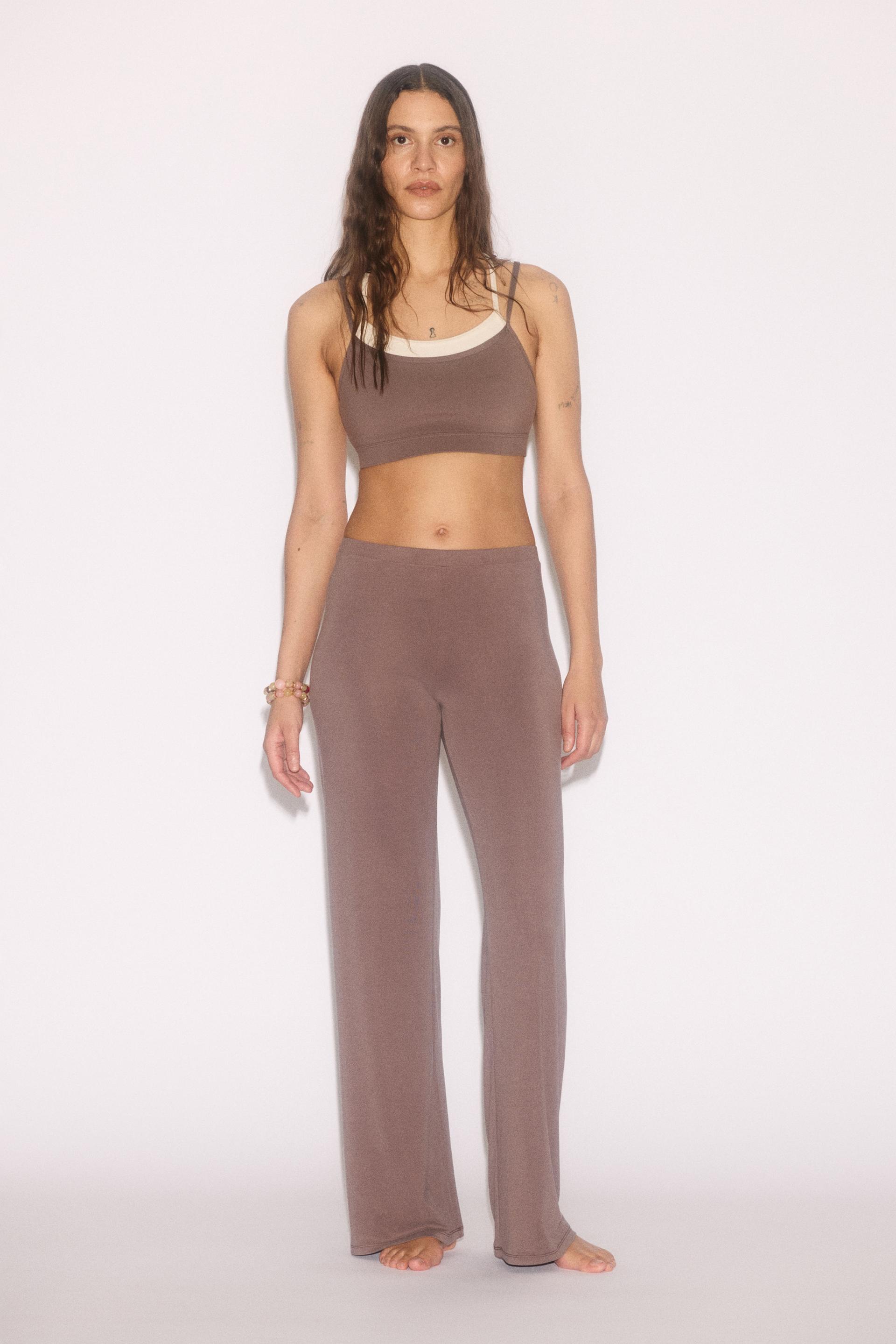 regular-fit yoga pants