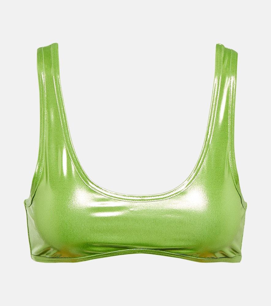 reina olga coolio lamé bikini top