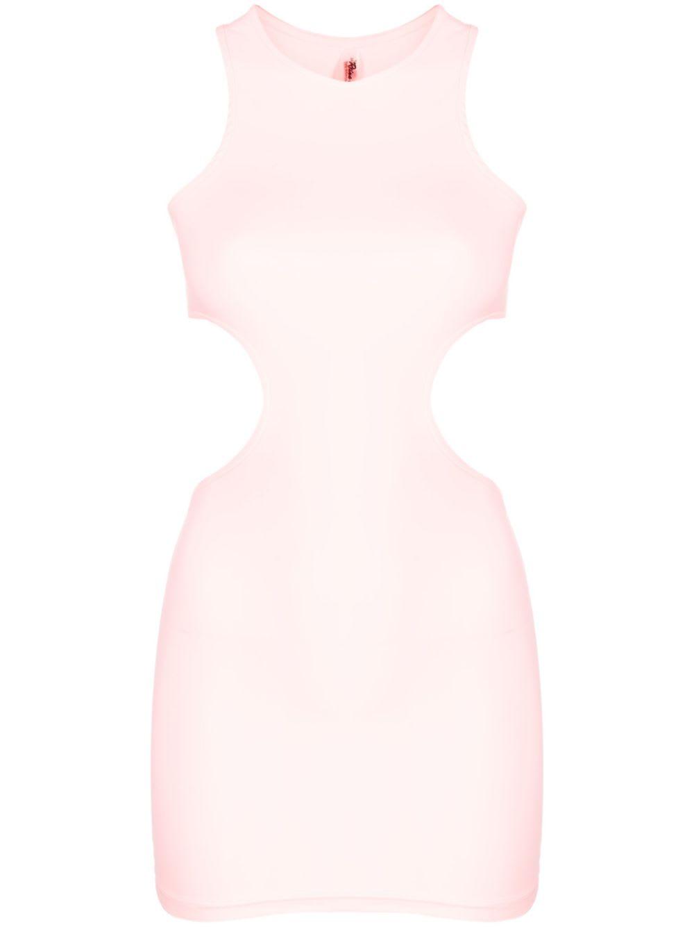 reina olga cut-out detail short dress