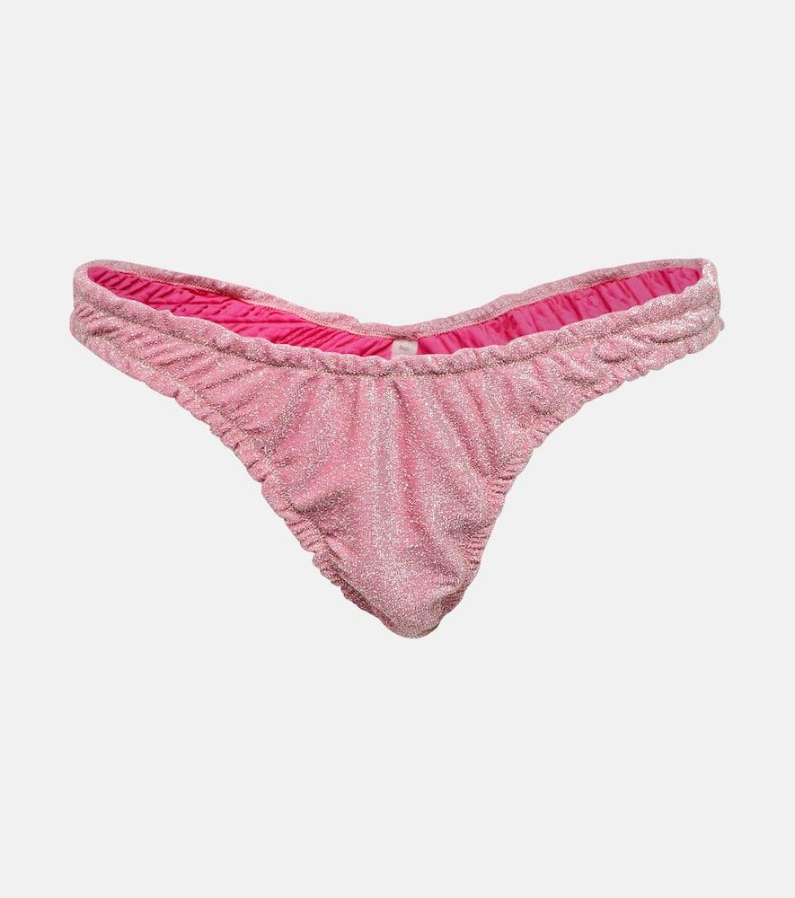 reina olga guia lurex bikini bottoms