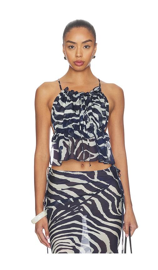 reina olga maronti top in blue.