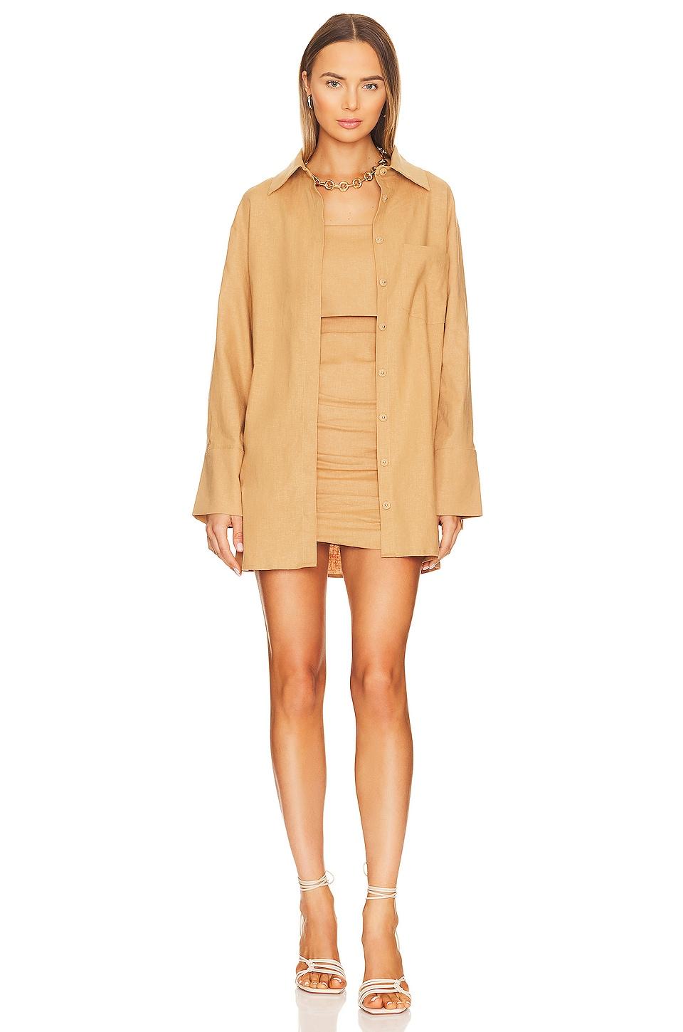 reine oversized button down