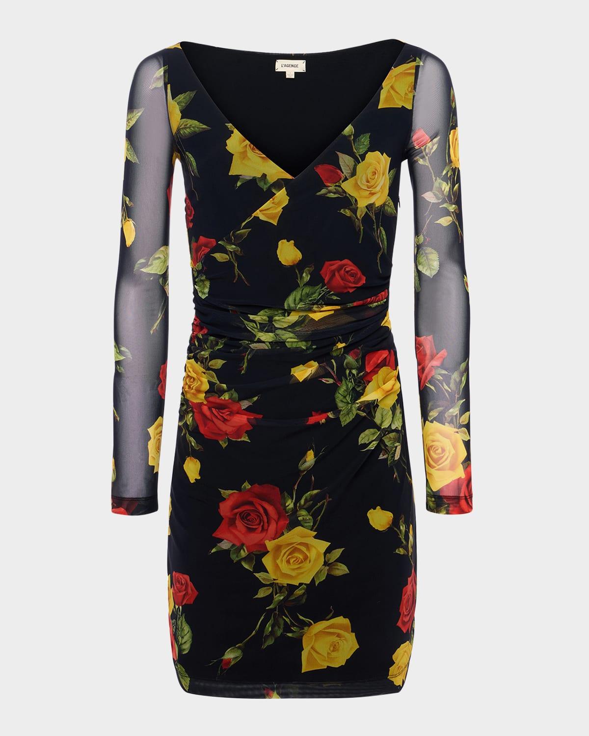 reiner cross-front mini dress