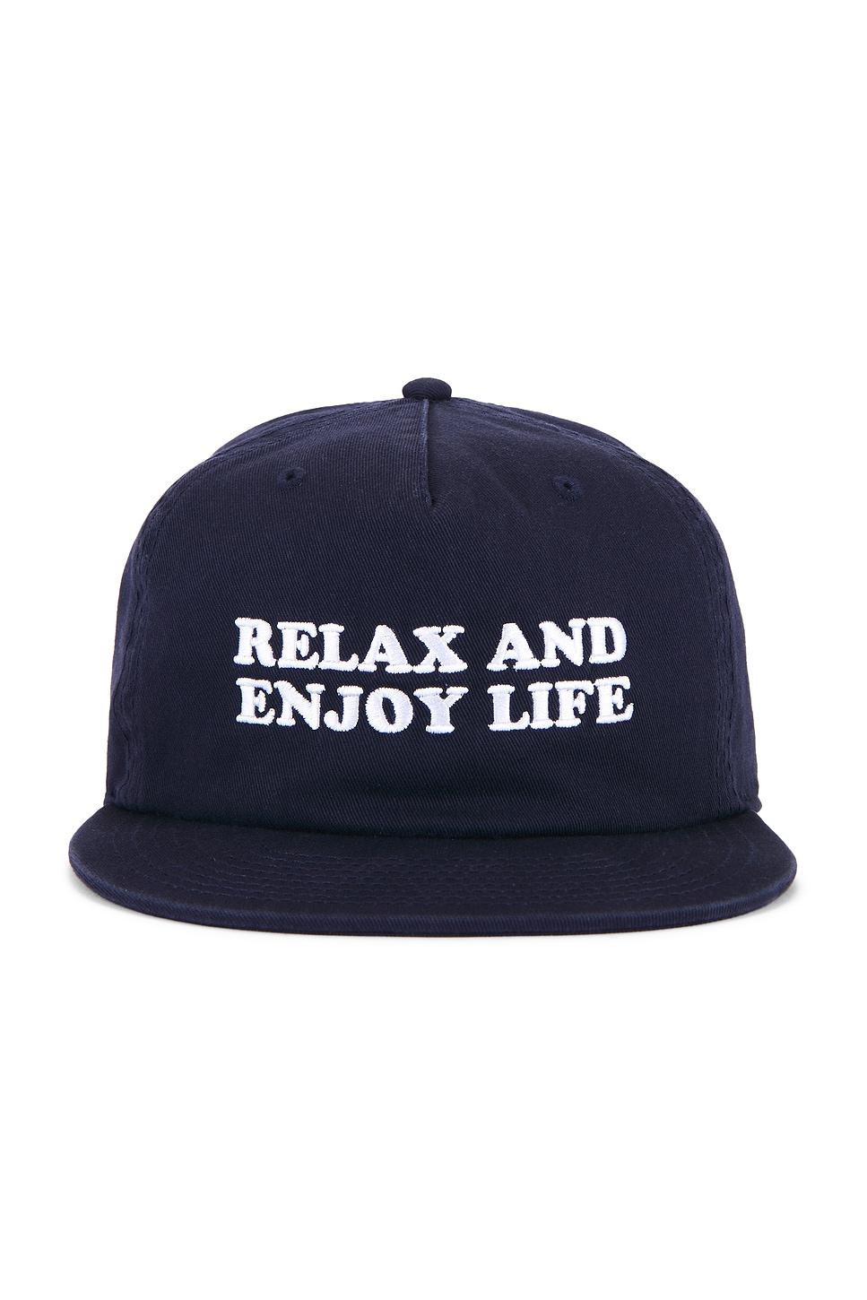relax 5 panel strapback hat