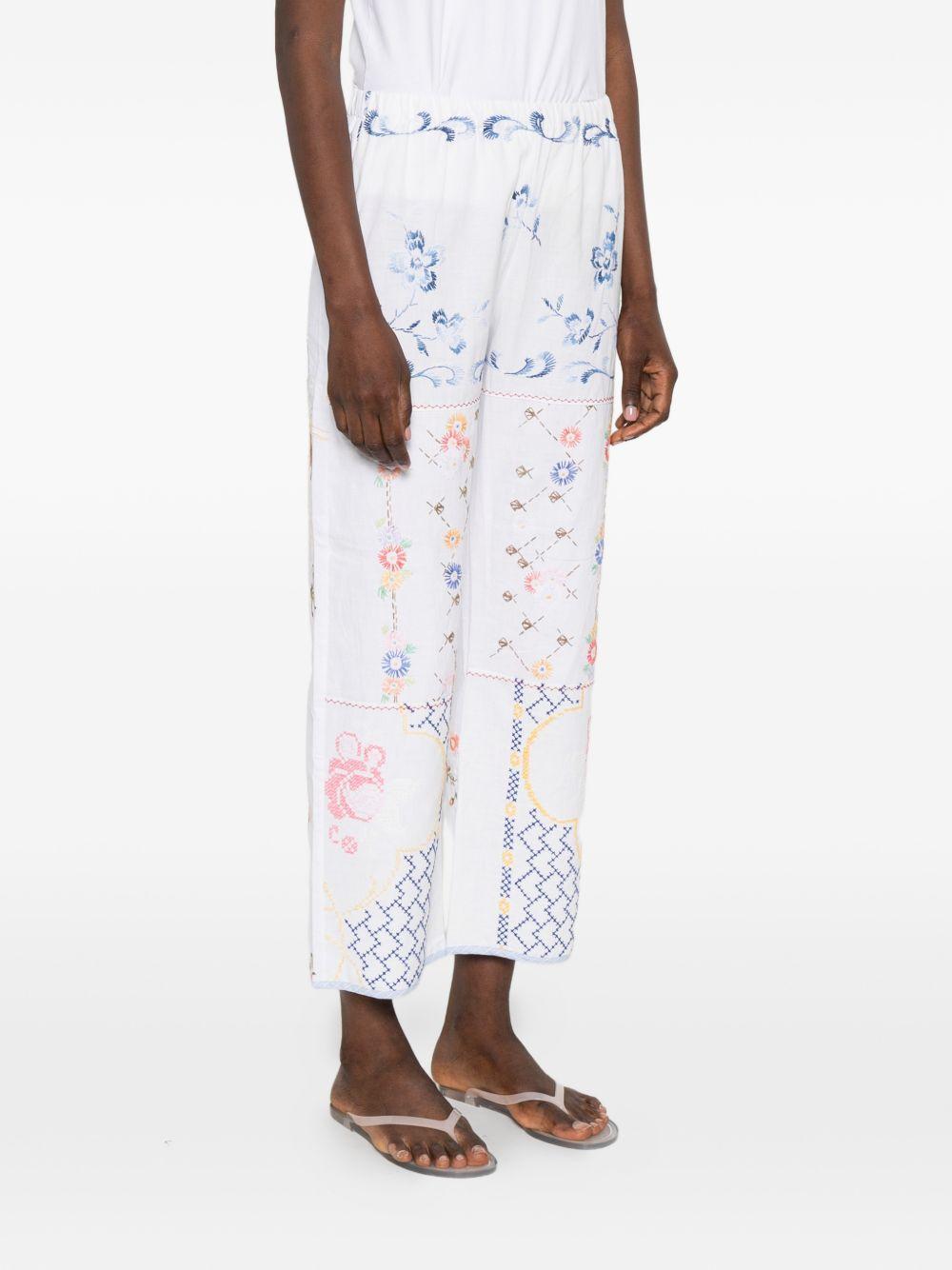 relax re-lux trousers bianco - women
