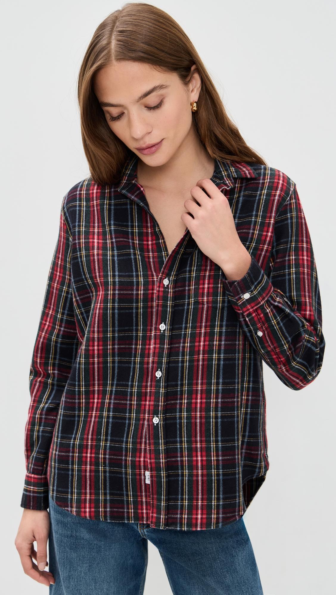 relaxed button-up shirt