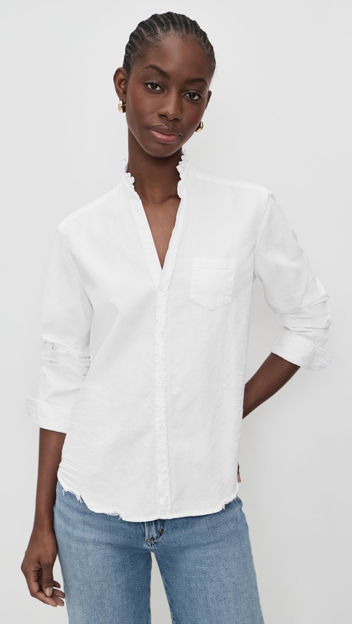 relaxed button-up shirt