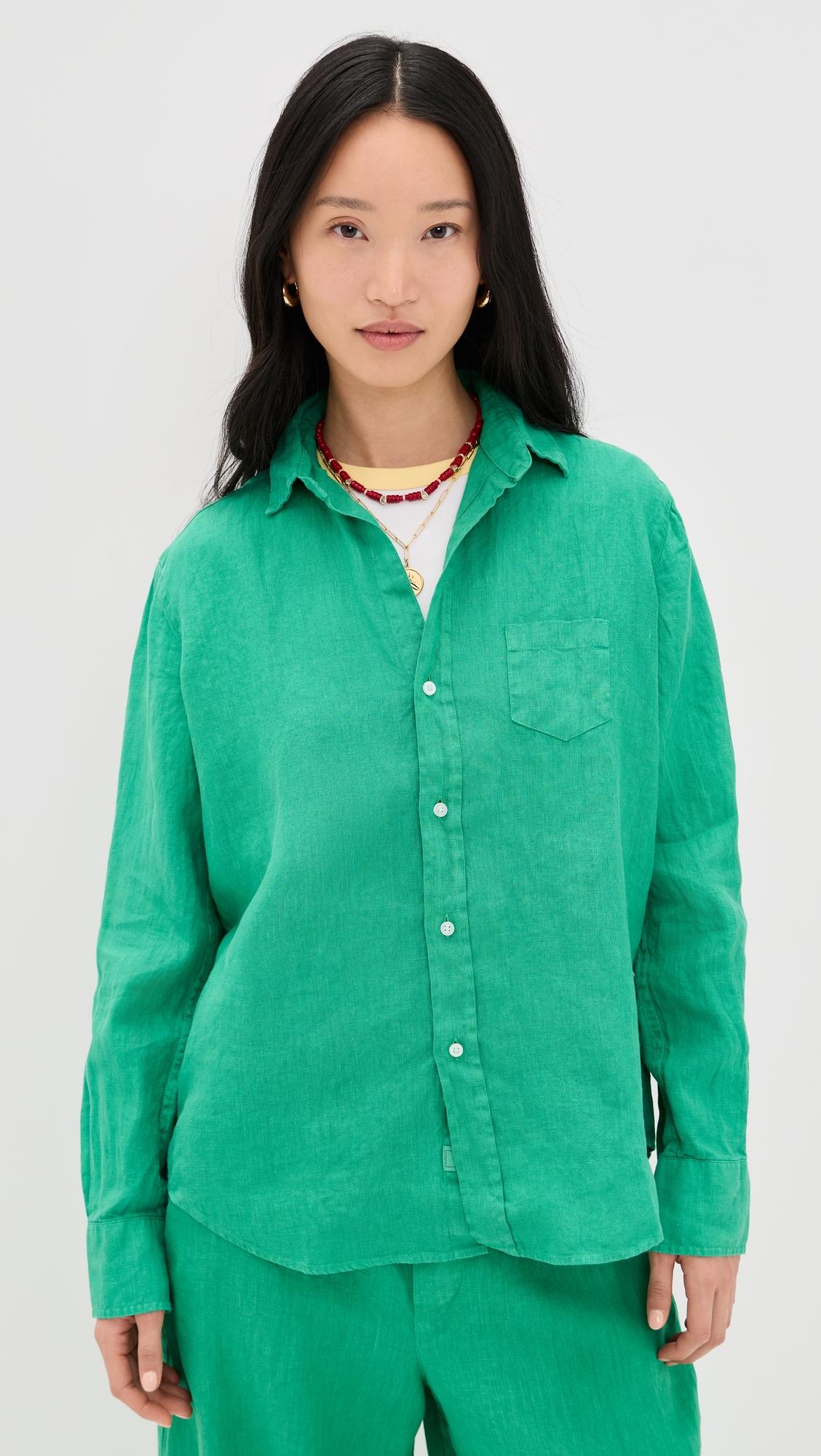 relaxed button-up shirt