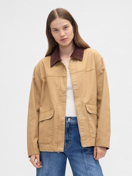 relaxed canvas barn jacket