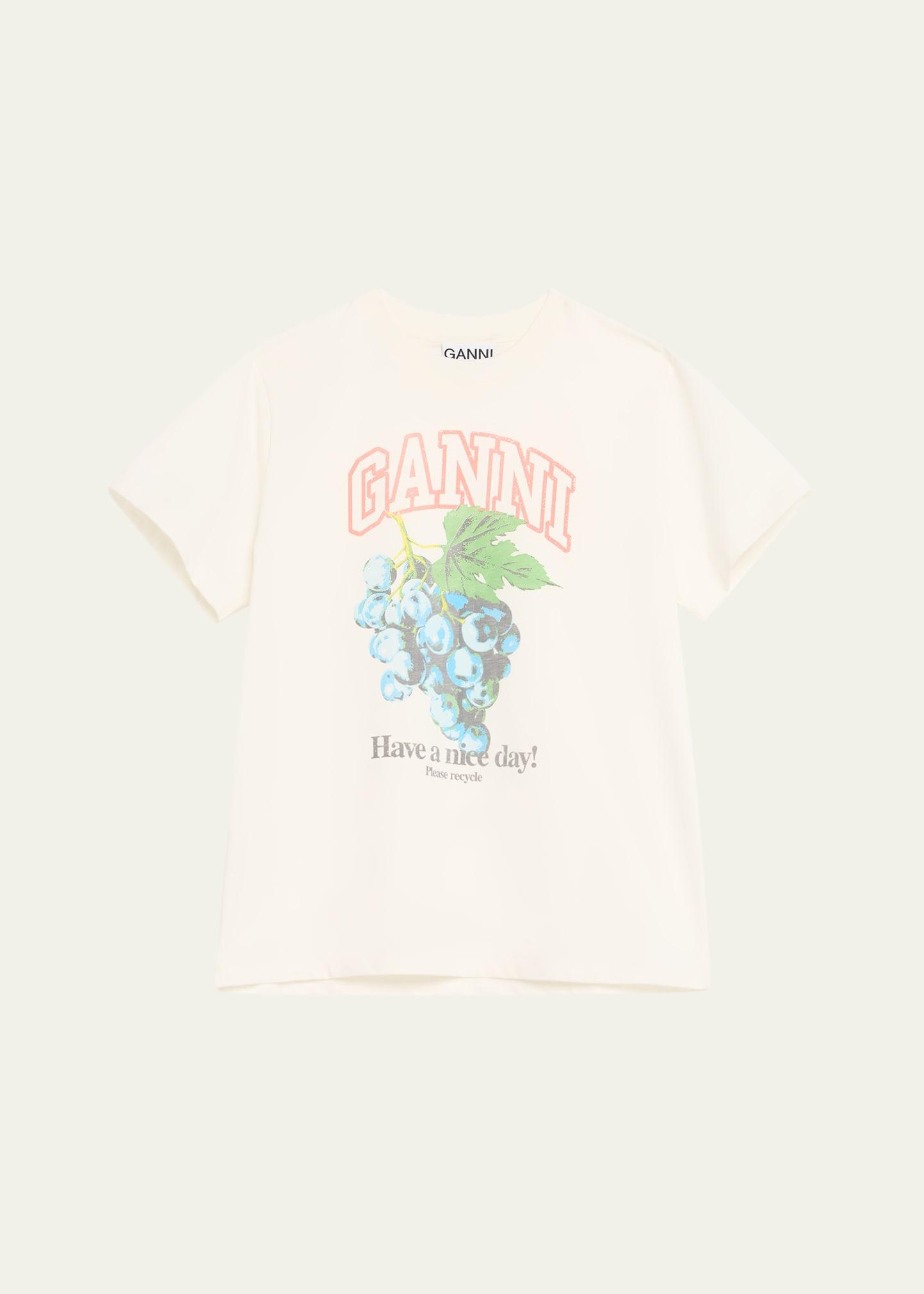 relaxed cotton-jersey grapes t-shirt
