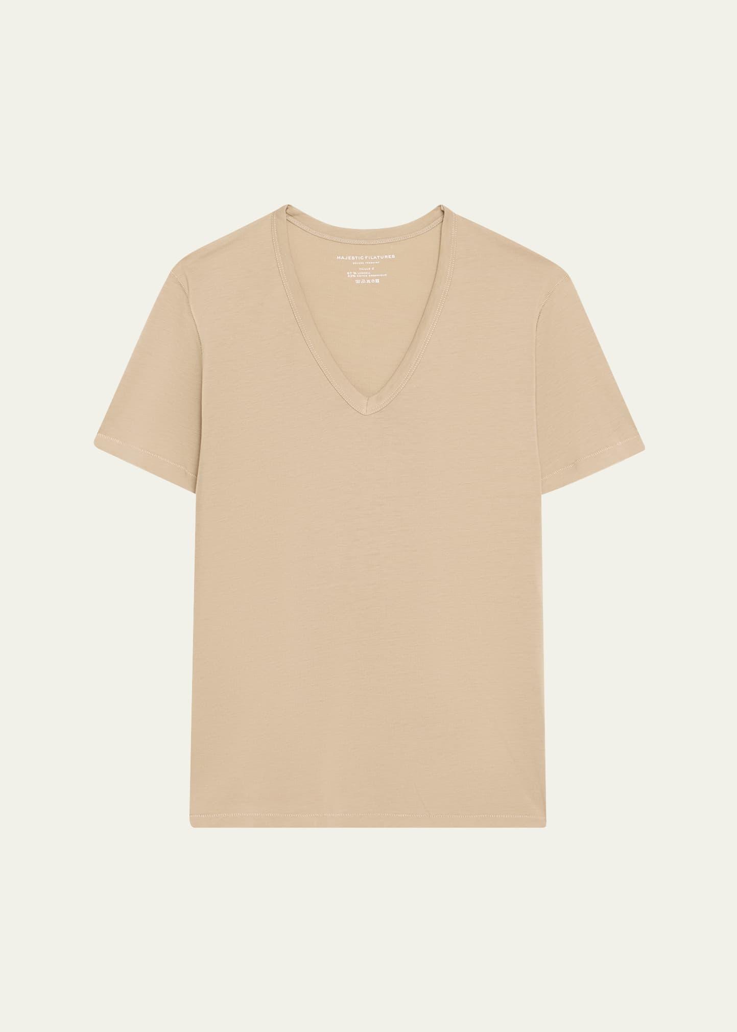 relaxed cotton v-neck tee