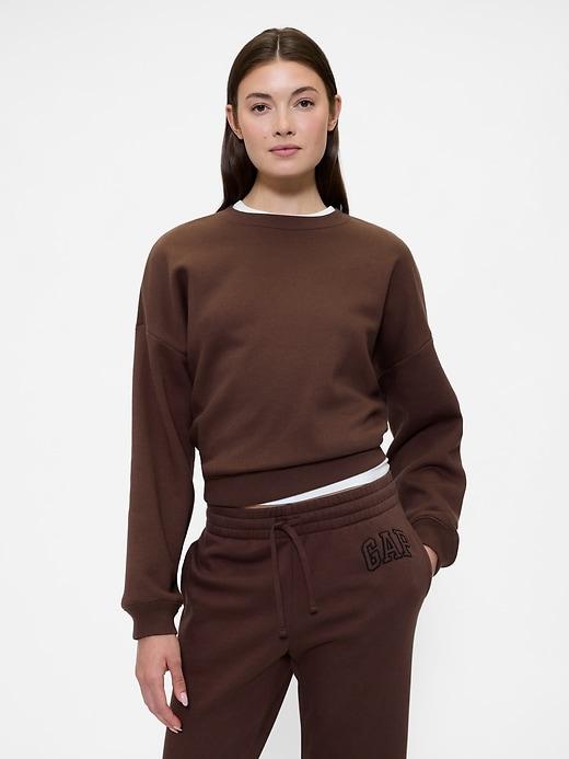 relaxed crewneck sweatshirt