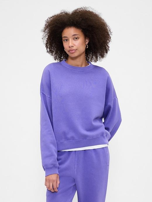 relaxed crewneck sweatshirt