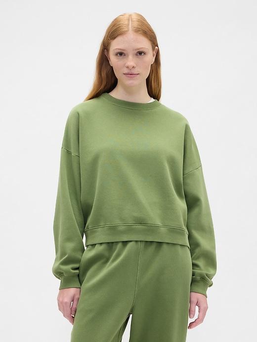 relaxed crewneck sweatshirt