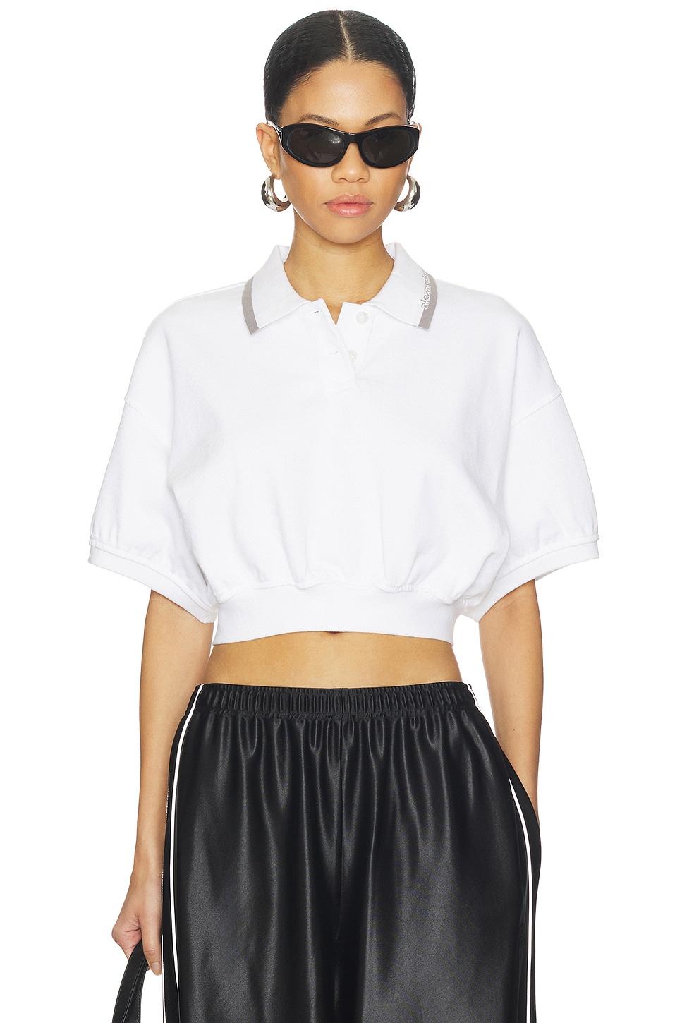 relaxed cropped polo