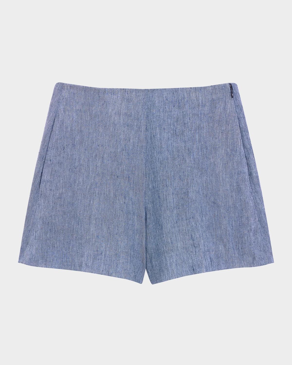 relaxed denim shorts
